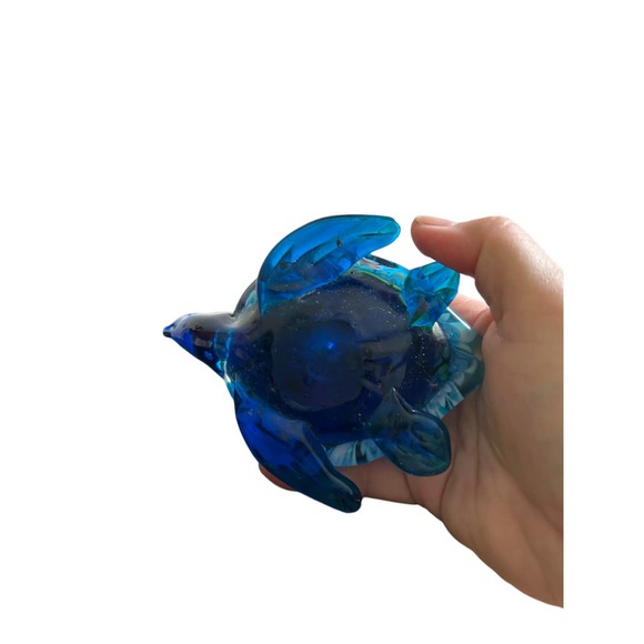 Art Glass Milliefiore glass‎ turtle Blue colorful - Picture 3 of 3